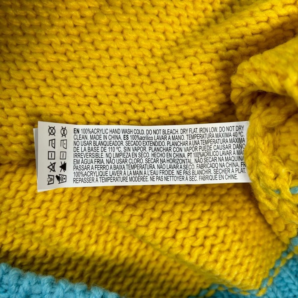 Forever 21 Multicolor Colorblock Cropped Knit Cardigan Sweater - Size 3x - NWOT - Picture 5 of 7